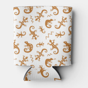 Rafraîchisseur Pour Canette Lizards Chameleons : Design Motif sans couture.