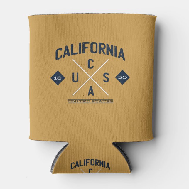 Rafraîchisseur Pour Canette Logo California State Hipster (Devant)