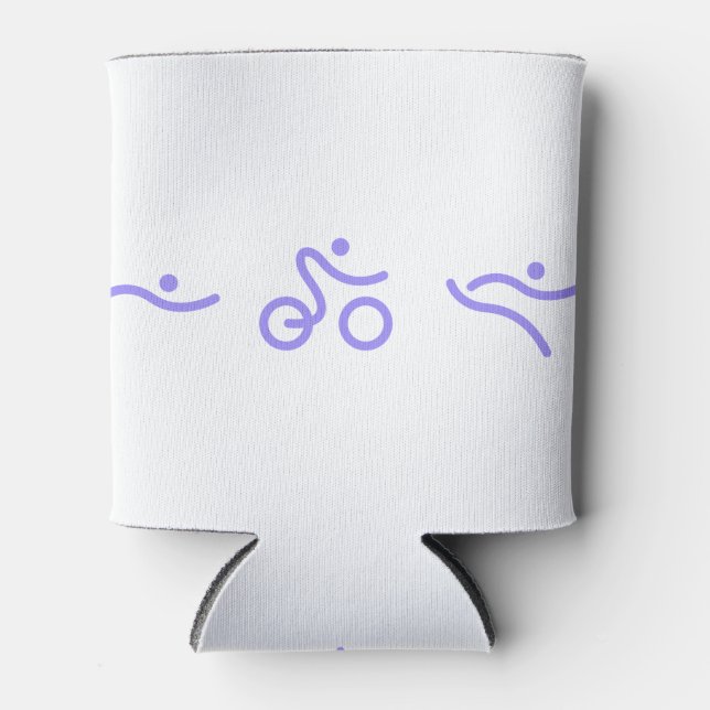 Rafraîchisseur Pour Canette Logo du triathlon (Devant)
