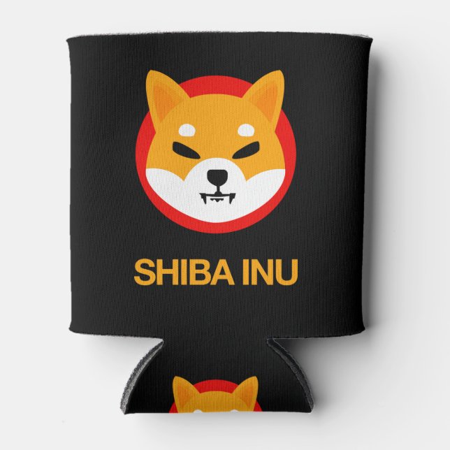 Rafraîchisseur Pour Canette Logo et texte de Shiba Inu (Devant)