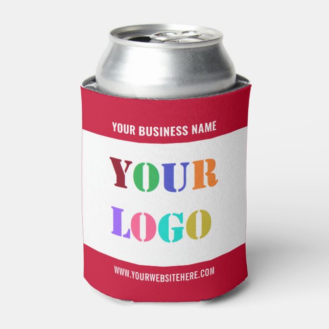 Rafraîchisseur Pour Canette Logo et texte personnalisés - Choisir les couleurs (Can devant)