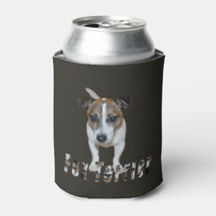 Rafraîchisseur Pour Canette Logo Fox Terrier Et Fox Terrier, Noir