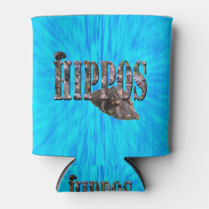 Rafraîchisseur Pour Canette Logo Hippo Avec Hippopotame,