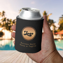 Logo Or & Texte Personnalisé Entreprise Marque