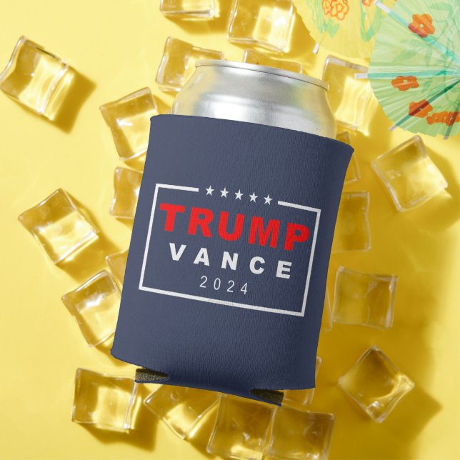 Rafraîchisseur Pour Canette Logo Trump Vance 2024 Classic Rectangle (Été in situ)