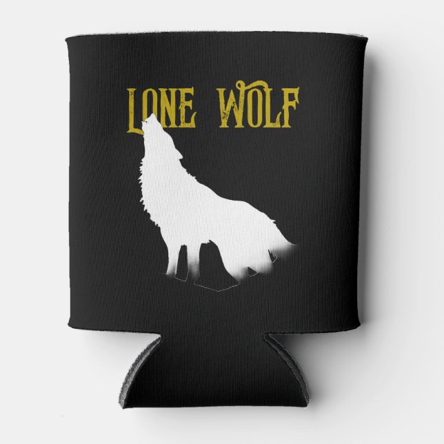 Rafraîchisseur Pour Canette Lone Wolf Homme Sigma moderne minimaliste (Devant)
