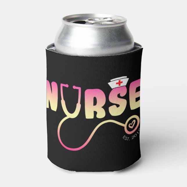 Rafraîchisseur Pour Canette Love Nurse Funny Selon Jean Watson "Caring (Can devant)