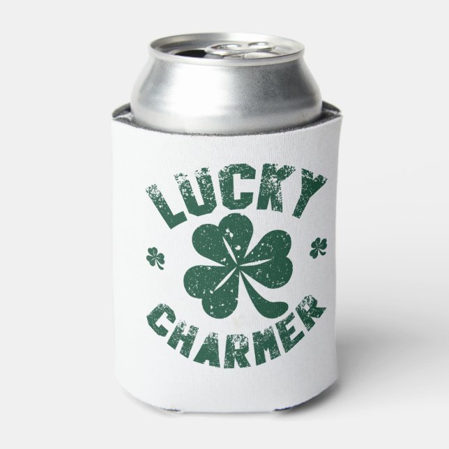 Rafraîchisseur Pour Canette Lucky Charmer Shamrock Funny St. Patrick's Day (Can devant)