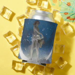 Rafraîchisseur Pour Canette Luna Goddess at Night Scattering Stars