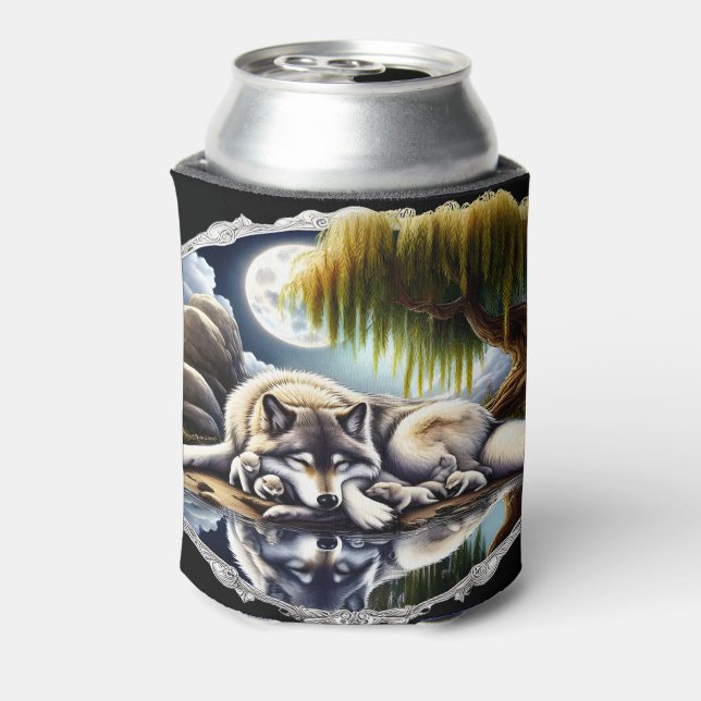 Rafraîchisseur Pour Canette Lune Sérénité Un Loup Slumpteur (Can Dos)