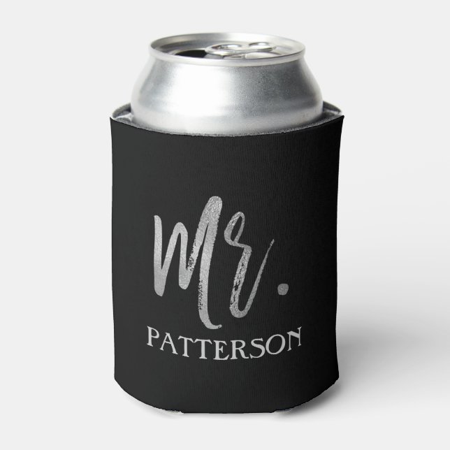 Rafraîchisseur Pour Canette M. Nom Silver Foil Can Cooler (Can devant)