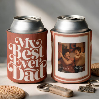 Rafraîchisseur Pour Canette Ma meilleure photo de dad can coolers tendance rét