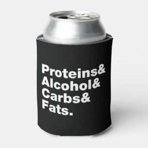Rafraîchisseur Pour Canette Macronutriments. Protéines & Alcool & Carbes & Gra