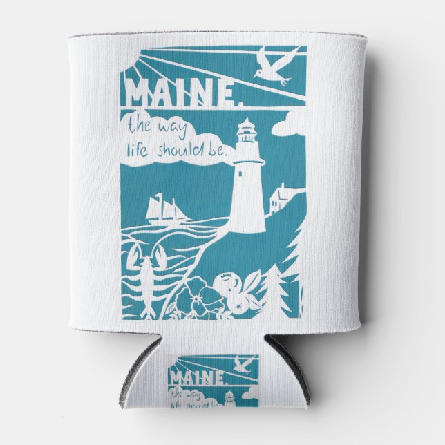 Rafraîchisseur Pour Canette Maine - la façon dont la vie devrait être (Devant)