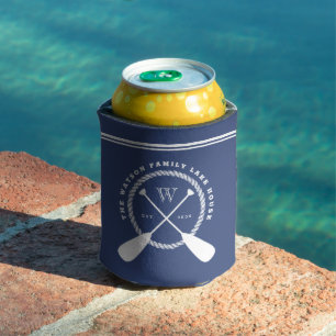 Rafraîchisseur Pour Canette Maison Blue Lake Monogram Pagaies franchies