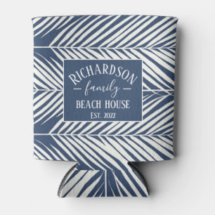 Rafraîchisseur Pour Canette Maison de plage Feuille de la Marine et de la Palm