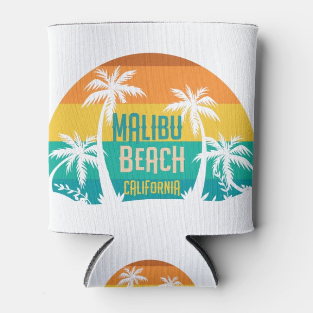 Rafraîchisseur Pour Canette Malibu Beach Retro (Devant)