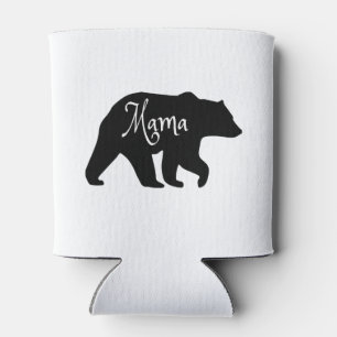 Rafraîchisseur Pour Canette Mama Bear noir et blanc