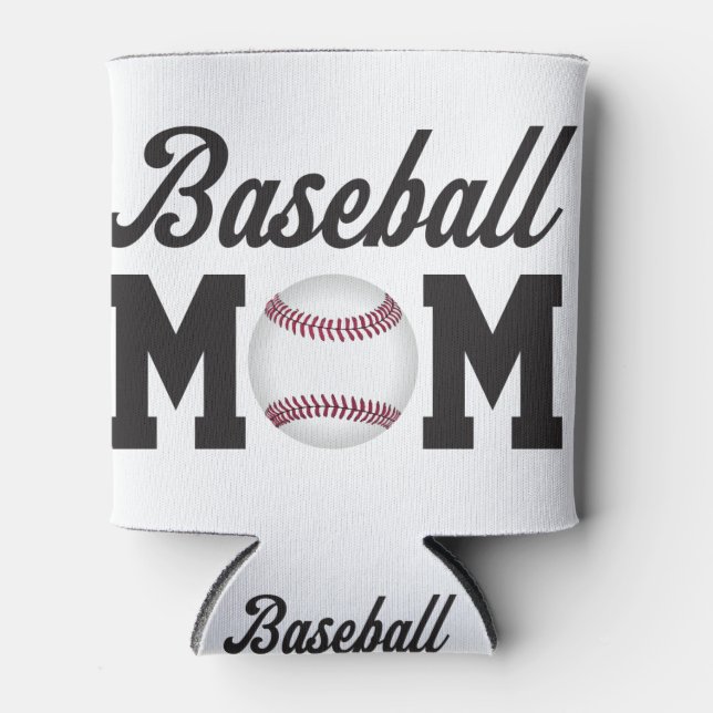 Rafraîchisseur Pour Canette Maman du baseball amusant (Devant)