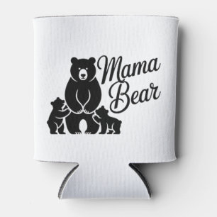 Rafraîchisseur Pour Canette Maman Ourse avec Oursons Famille d'Ours Mignonne
