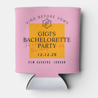 Rafraîchisseur Pour Canette Manche à bière Veuve rose et orange avant les vœux