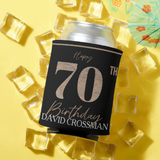 Rafraîchisseur Pour Canette Manchette de boisson pour 70e anniversaire en or n