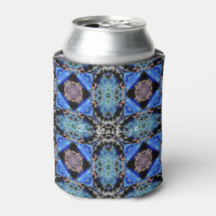 Rafraîchisseur Pour Canette mandala bleu à cœurs motif Thunder_Cove