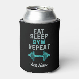 Rafraîchisseur Pour Canette Mangez Sleep Gym Répéter Gymnastique Vintage Pour