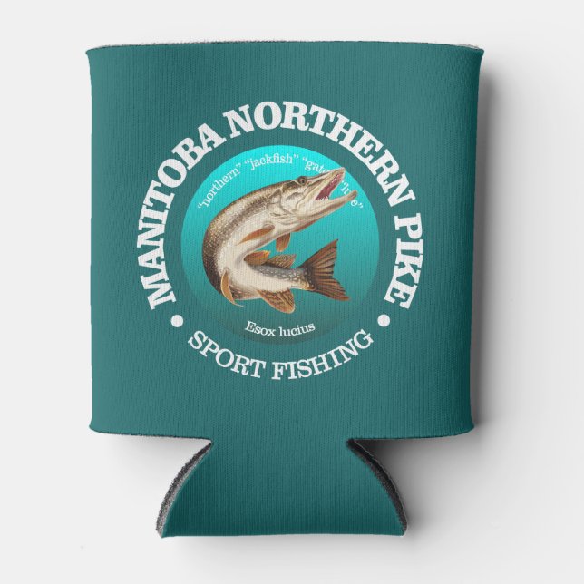 Rafraîchisseur Pour Canette Manitoba Pike Fishing (Devant)