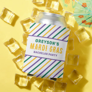 Rafraîchisseur Pour Canette Mardi Gras Bachelor Bachelor Party Can Cooler