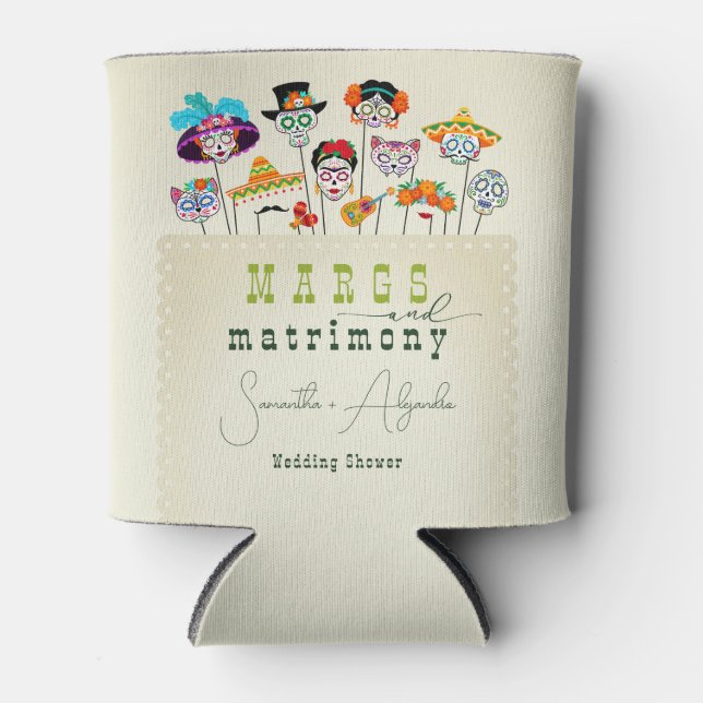 Rafraîchisseur Pour Canette Margs & Matrimony Fiesta Mexicaine pour Futurs Mar (Devant)