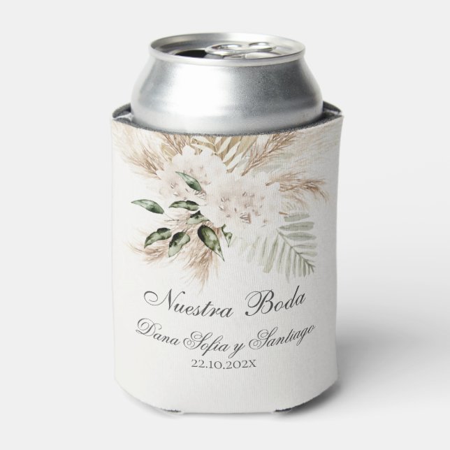 Rafraîchisseur Pour Canette Mariage Boho espagnol (Can devant)