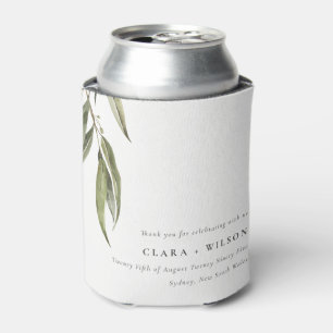 Rafraîchisseur Pour Canette Mariage botanique simple d'Eucalyptus