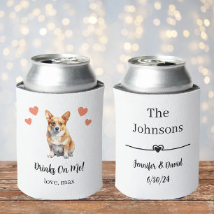 Rafraîchisseur Pour Canette Mariage Corgi personnalisé peut refroidir
