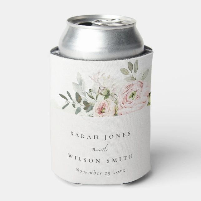 Rafraîchisseur Pour Canette Mariage de feuillage Eucalyptus Pink (Can devant)