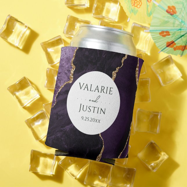 Rafraîchisseur Pour Canette Mariage en pierre d'agate violet peut refroidir (Été in situ)