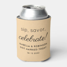 Mariage Favor Sip Savor Célébrer Toscan Funny