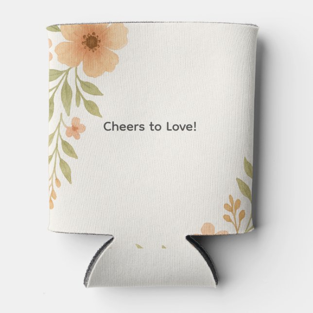 Rafraîchisseur Pour Canette Mariage Fleur sauvage rustique peut refroidir (Devant)