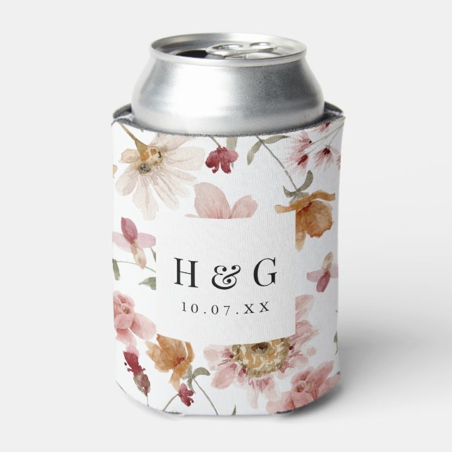 Rafraîchisseur Pour Canette Mariage floral (Can devant)