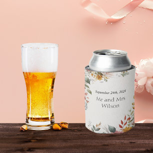 Rafraîchisseur Pour Canette Mariage floral bohème coloré