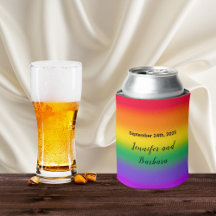 Mariage Gay Pride Arc-en-Ciel Aquarelle