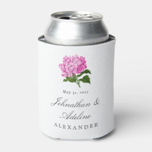 Rafraîchisseur Pour Canette Mariage rose Hydrangea Fleur Favor