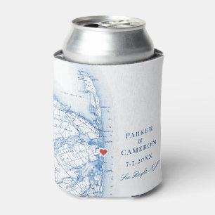 Rafraîchisseur Pour Canette Mariage Sea Bright New Jersey Favor Coozie