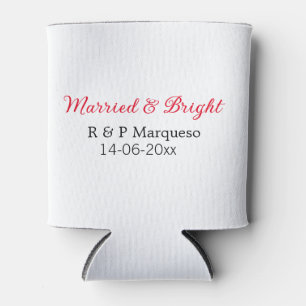 Rafraîchisseur Pour Canette Marié & lumineux ajouter nom de couple mariage ajo