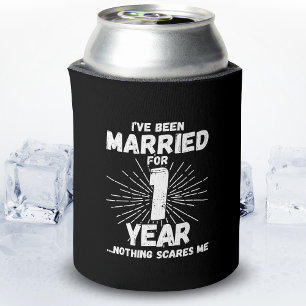 Rafraîchisseur Pour Canette Married 1 Year Funny 1st Anniversary