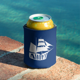 Rafraîchisseur Pour Canette Matelot ! Voilier Bleu Blanc Nautical