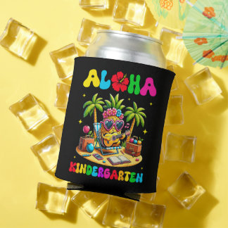 Rafraîchisseur Pour Canette Maternelle Aloha Ananas Hawaï Rentree Scolaire