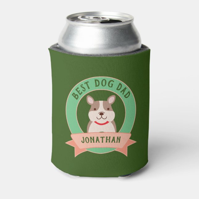 Rafraîchisseur Pour Canette Meilleur Chien Papa Jamais Drôle Français Chien Ch (Can Dos)