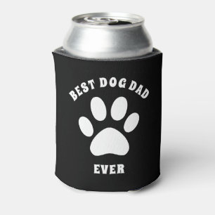 Rafraîchisseur Pour Canette Meilleur Chien Papa Jamais Texte Personnalisé