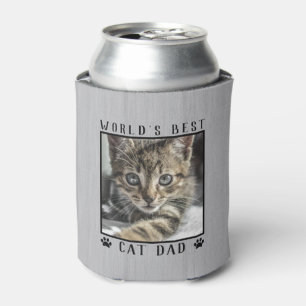 Rafraîchisseur Pour Canette Meilleur Papa Chat du Monde Empreintes de Patte Ph